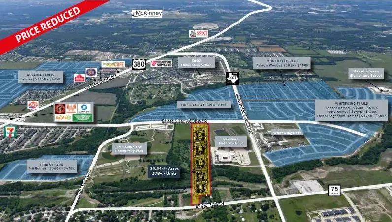 PRICE REDUCED - Entitled MF Development Site | 378+/- Units | Princeton, TX