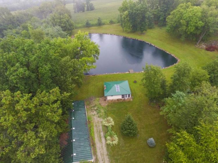 "Off Grid Cabin" on 3.7 +/- acres with Beautiful Pond- Fulton county Indiana