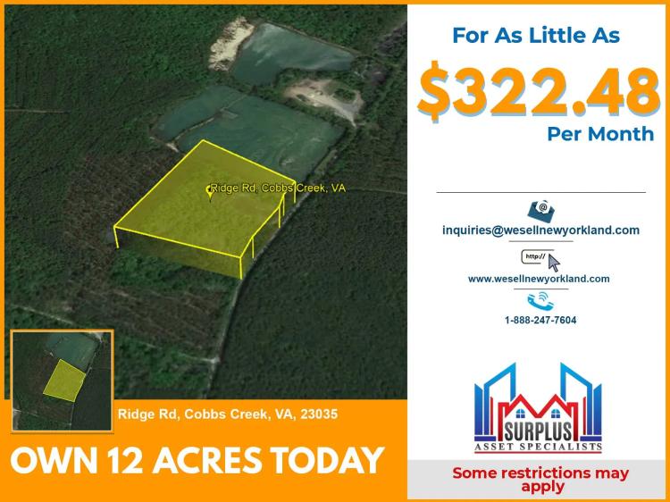 Spacious 12-Acre Rural Open Land Investment