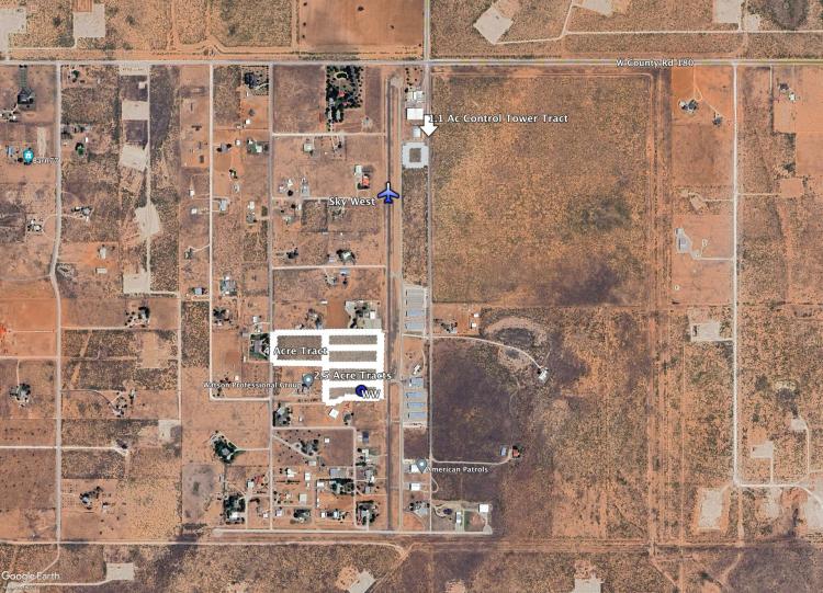 2.5 acre Airport Hangar Tracts for Sale