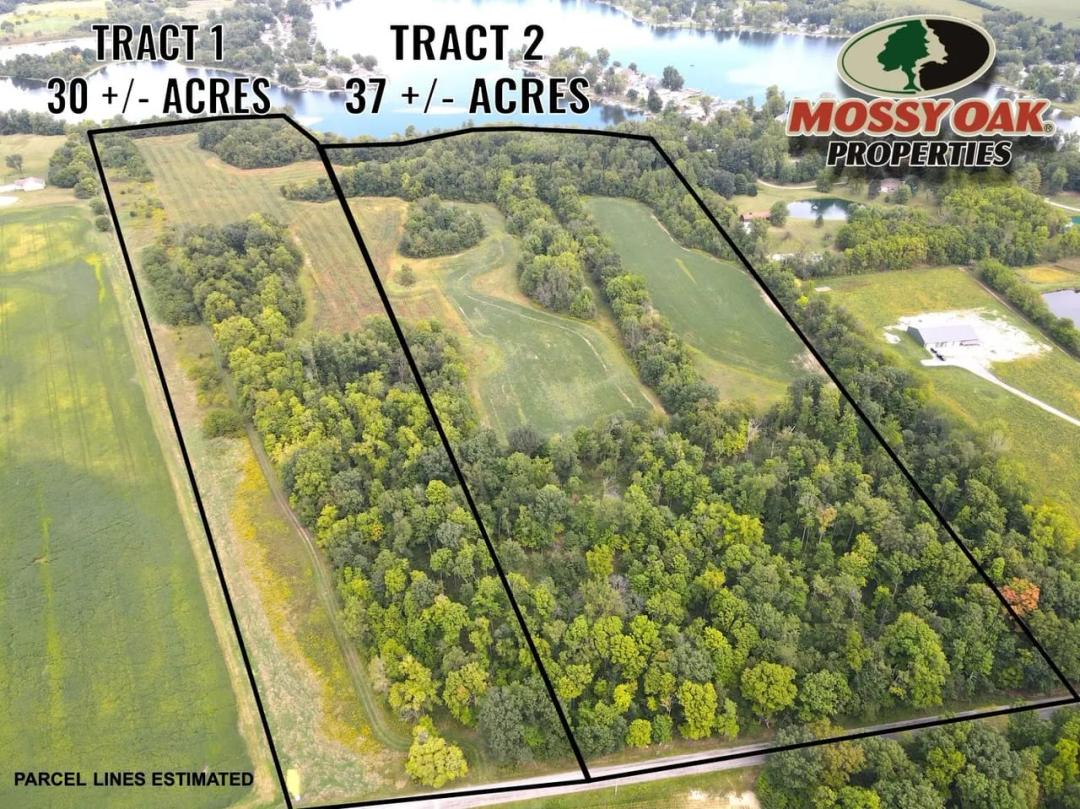 ONLINE ONLY AUCTION – 67 +/- ACRES – OFFERED IN 2 TRACTS – BIG LAKE FRONTAGE – NOBLE COUNTY, IN