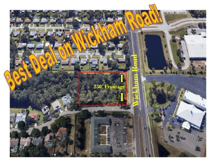 Wickham Road Melbourne FL. 2 Acres Commercial  LAND FOR SALE