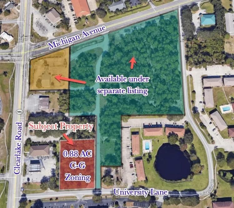 Vacant Commercial/Combine with Adjacent for Room To Grow! University Boulevard, Cocoa, FL 32922