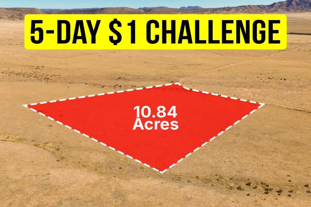10.84-Acre Affordable Lot in NM with Wide Mountain Views, $1 Down