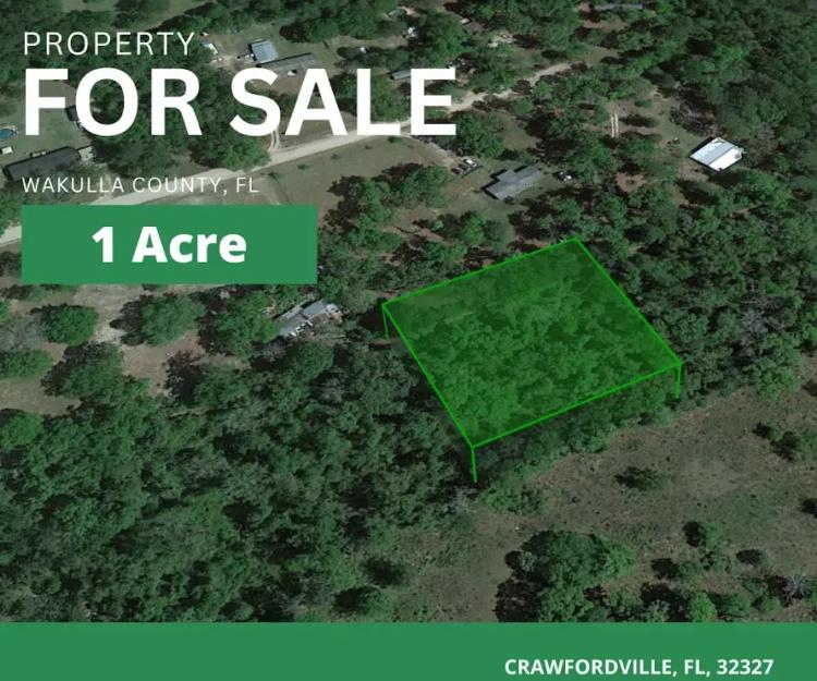 Escape to Clean Air and Tranquility with this 1-Acre Land for Sale in Wakulla, FL!