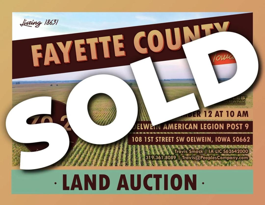 Listing #18631 - 170.29 acres in Fayette County, IA