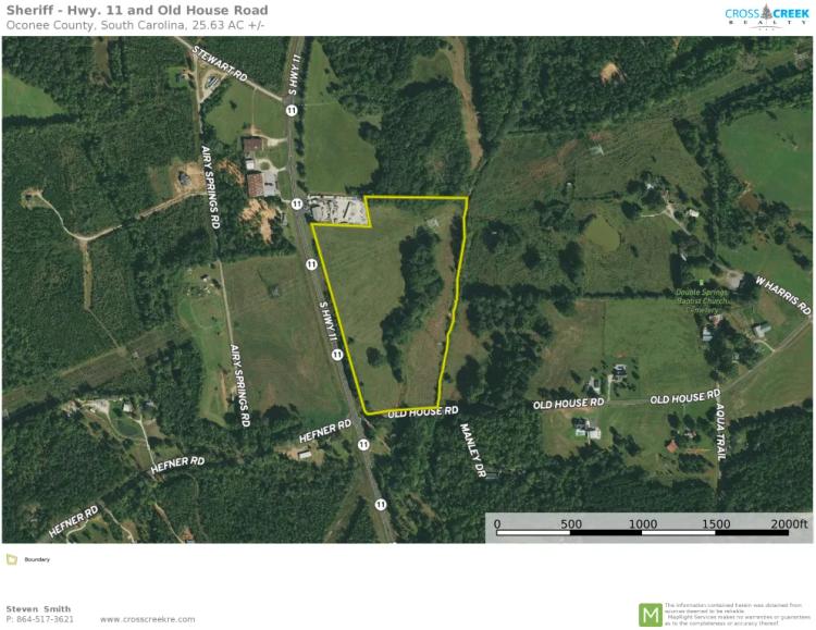 +/- 25.63 acres – Open pasture – public water and public sewer are available