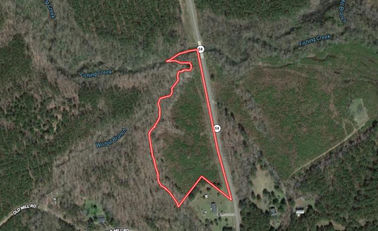 9.57 acres of Creekfront Hunting Land For Sale in Warren County NC!