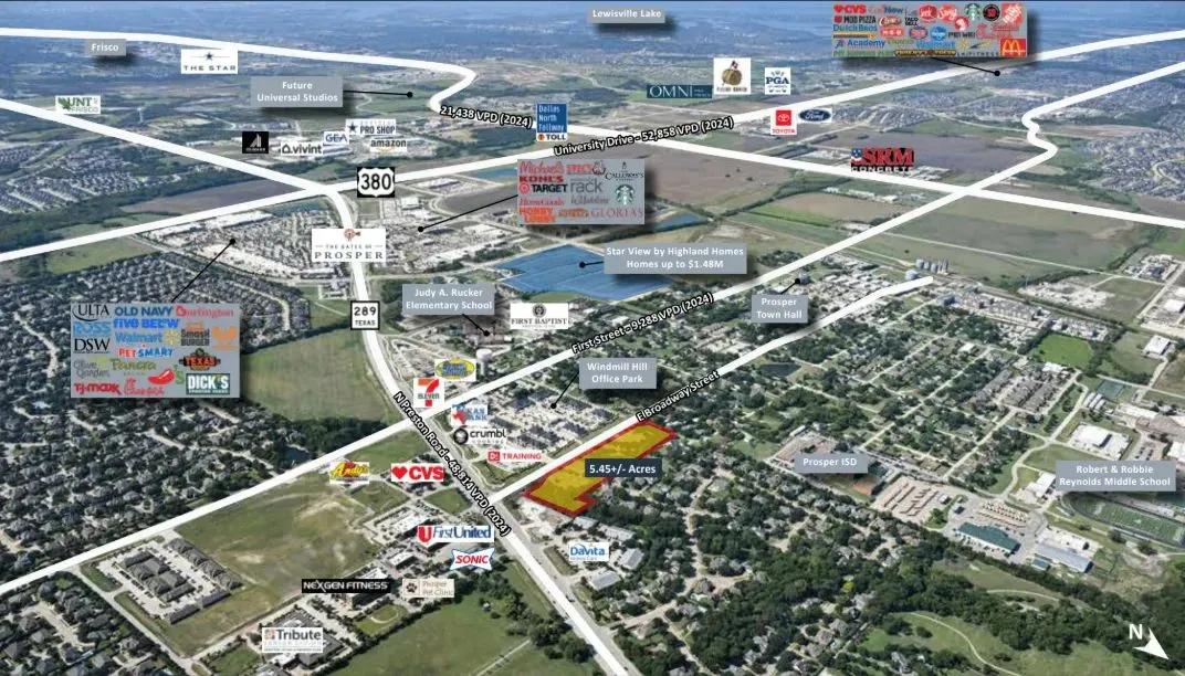5.45+/- Acre Office & Retail Development Site | Prosper, TX
