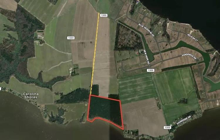 UNDER CONTRACT!!  67.9 acres of Waterfront Recreational Land For Sale in Perquimans County NC!