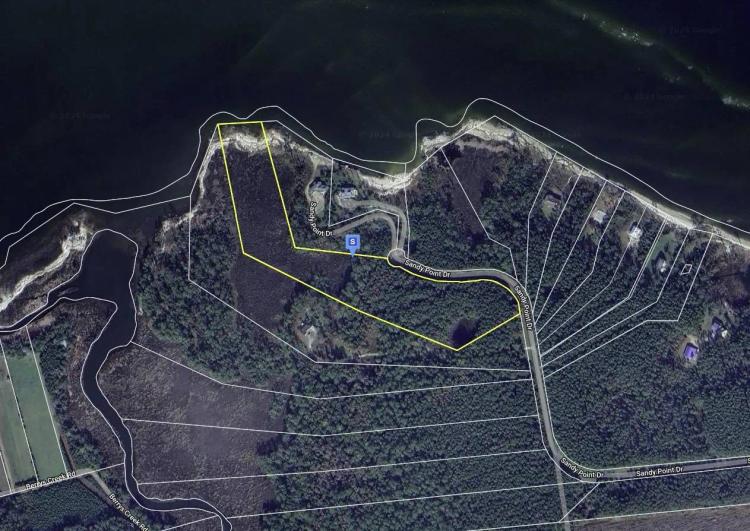 12.48 Acres at 741 Sandy Point Dr