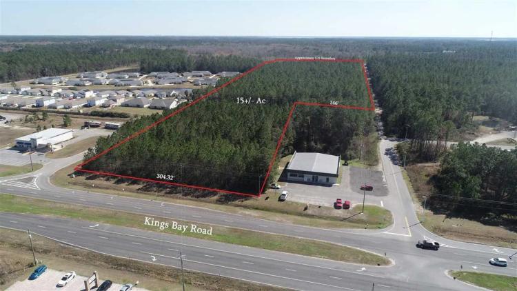 15 Acre Commercial - Development Tract on Kings Bay Rd in Camden County, GA