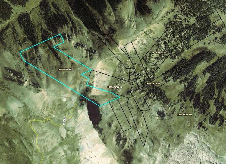6 patented mining claims in the Mountains NE of Crested Butte